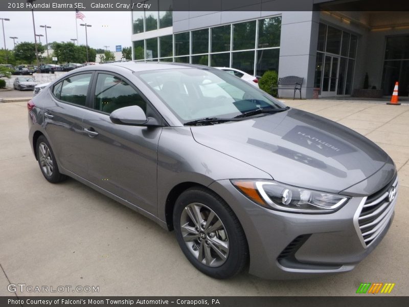 Galactic Gray / Gray 2018 Hyundai Elantra SEL
