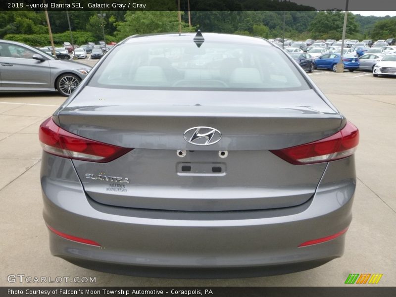 Galactic Gray / Gray 2018 Hyundai Elantra SEL