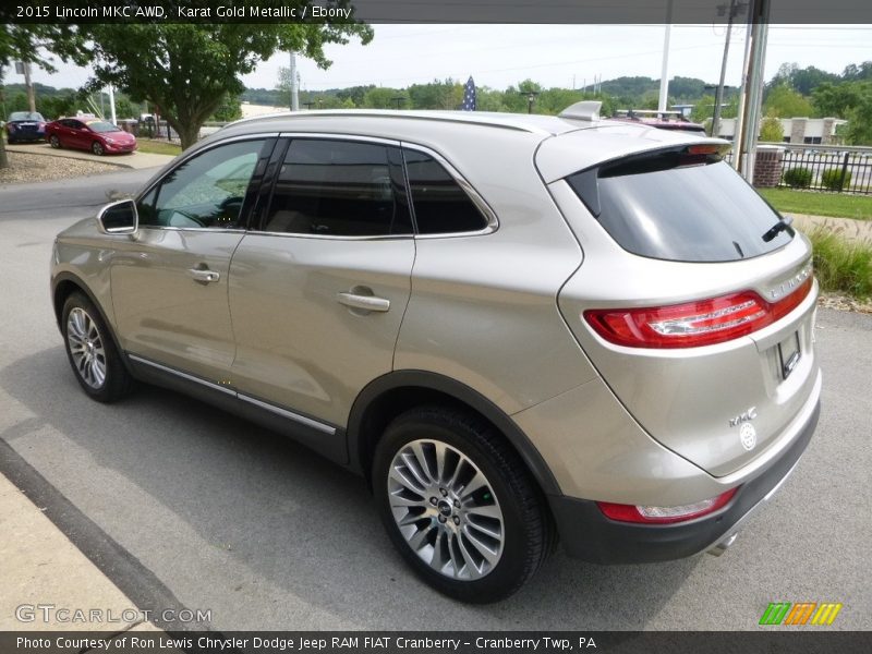 Karat Gold Metallic / Ebony 2015 Lincoln MKC AWD