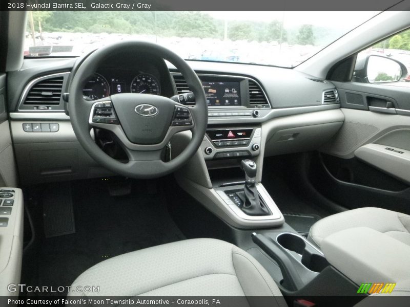 Galactic Gray / Gray 2018 Hyundai Elantra SEL