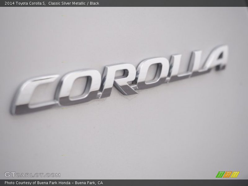 Classic Silver Metallic / Black 2014 Toyota Corolla S