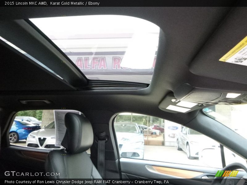 Karat Gold Metallic / Ebony 2015 Lincoln MKC AWD
