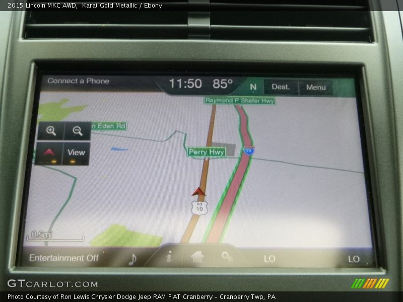 Karat Gold Metallic / Ebony 2015 Lincoln MKC AWD