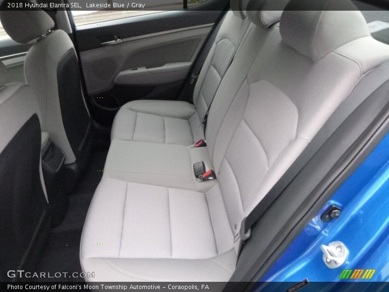 Lakeside Blue / Gray 2018 Hyundai Elantra SEL