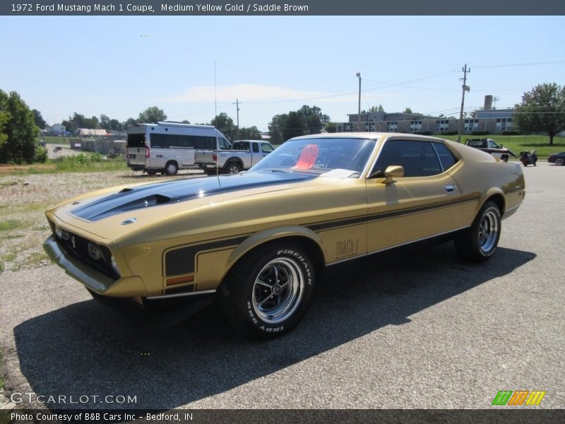 Medium Yellow Gold / Saddle Brown 1972 Ford Mustang Mach 1 Coupe