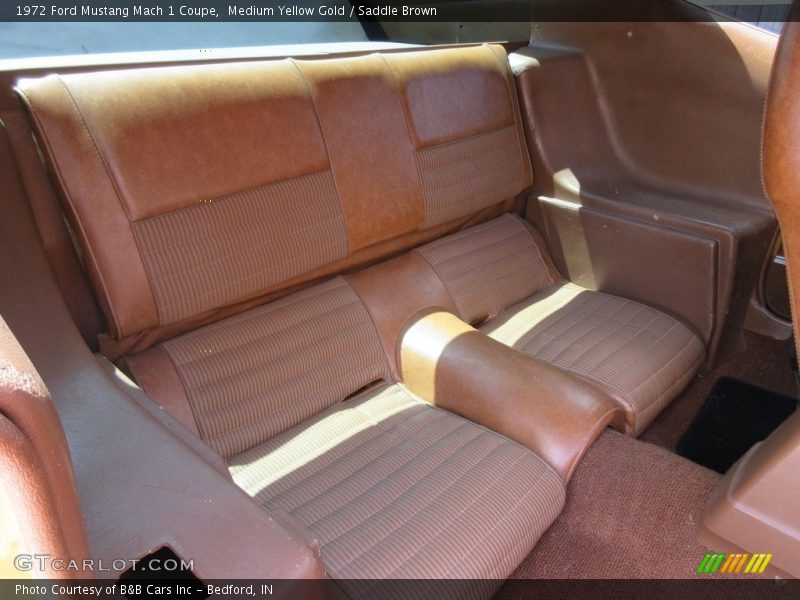 Rear Seat of 1972 Mustang Mach 1 Coupe