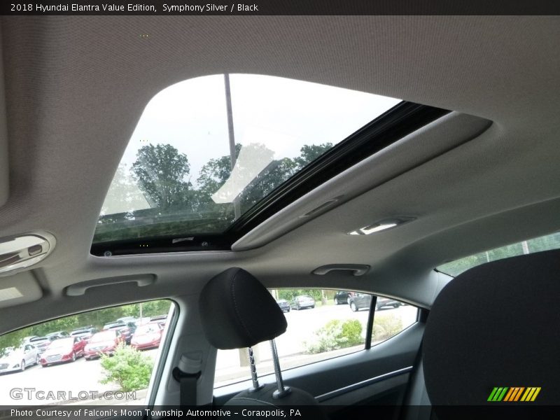 Symphony Silver / Black 2018 Hyundai Elantra Value Edition