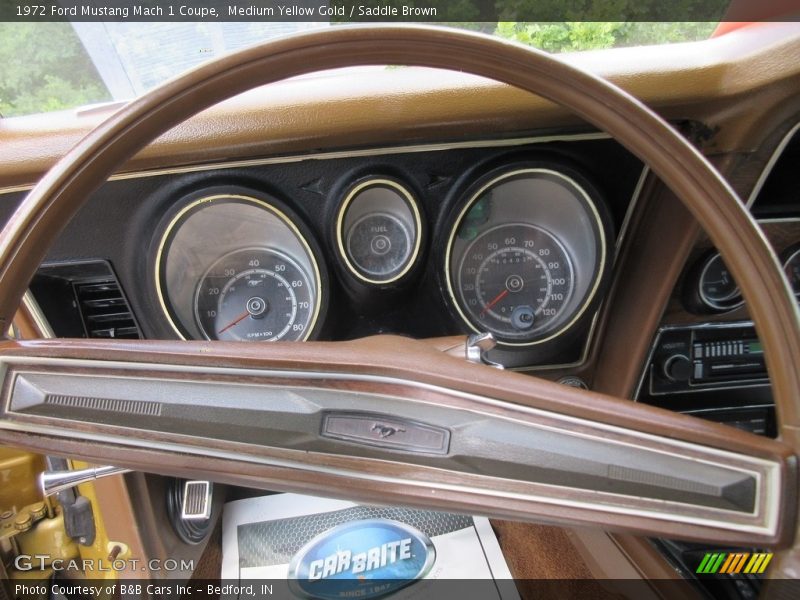 Medium Yellow Gold / Saddle Brown 1972 Ford Mustang Mach 1 Coupe