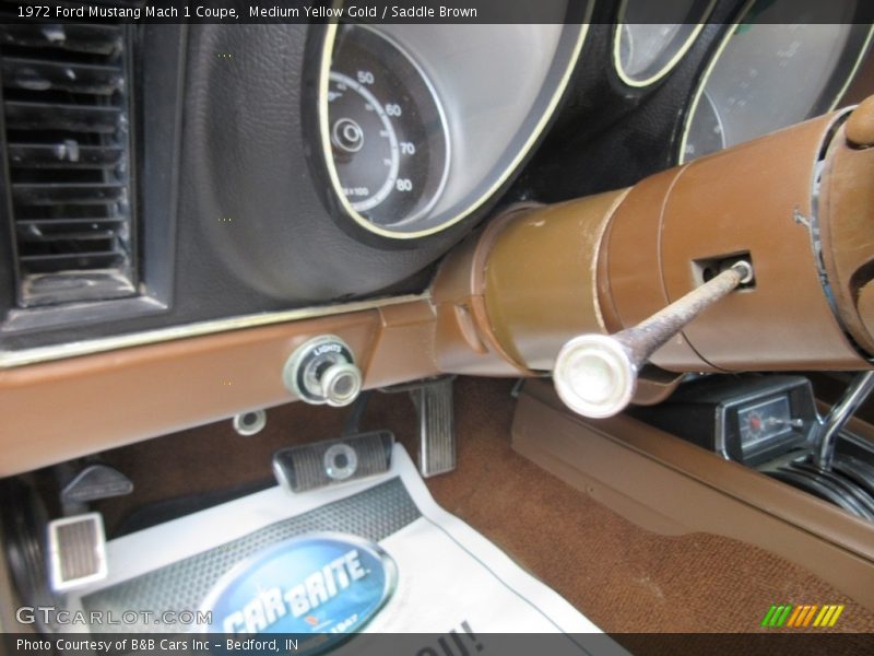 Medium Yellow Gold / Saddle Brown 1972 Ford Mustang Mach 1 Coupe