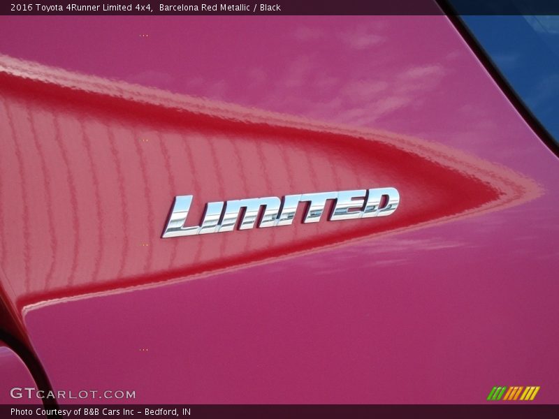 Barcelona Red Metallic / Black 2016 Toyota 4Runner Limited 4x4