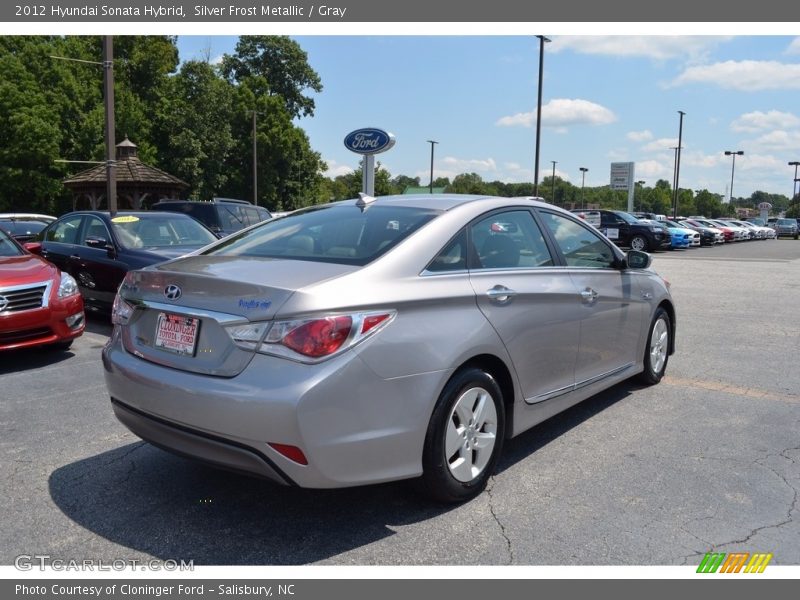 Silver Frost Metallic / Gray 2012 Hyundai Sonata Hybrid