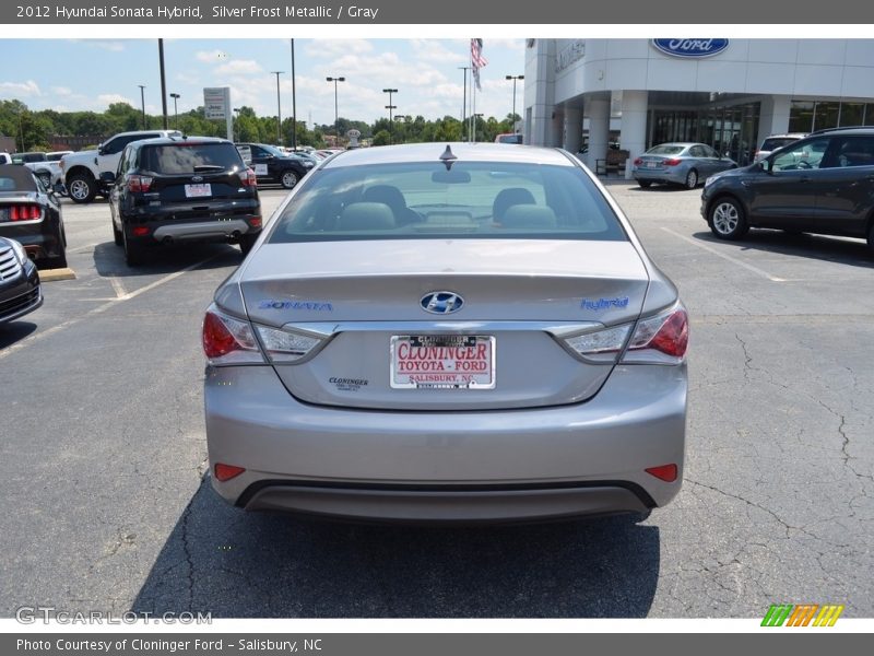 Silver Frost Metallic / Gray 2012 Hyundai Sonata Hybrid