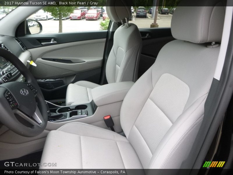 Black Noir Pearl / Gray 2017 Hyundai Tucson SE AWD