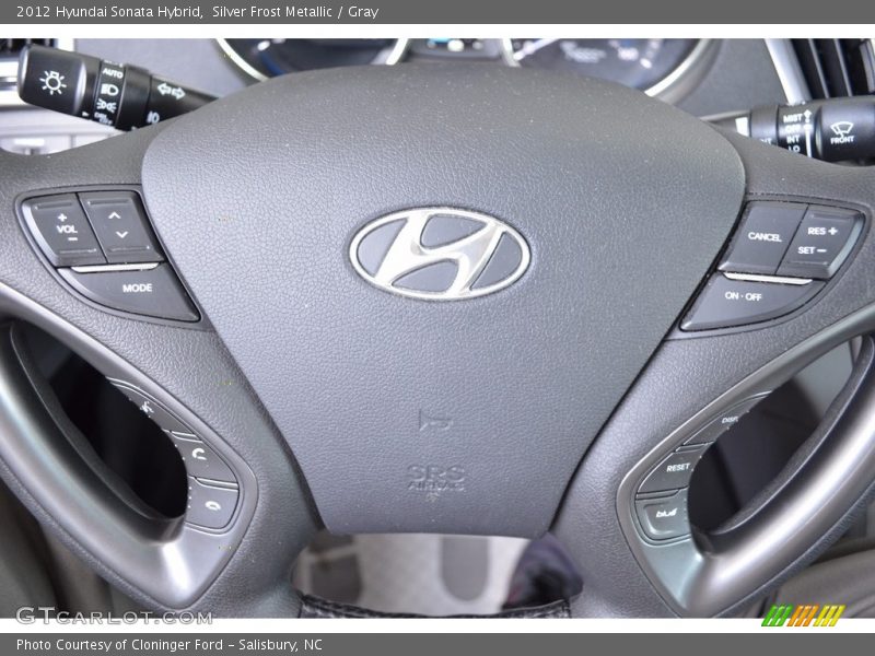 Silver Frost Metallic / Gray 2012 Hyundai Sonata Hybrid
