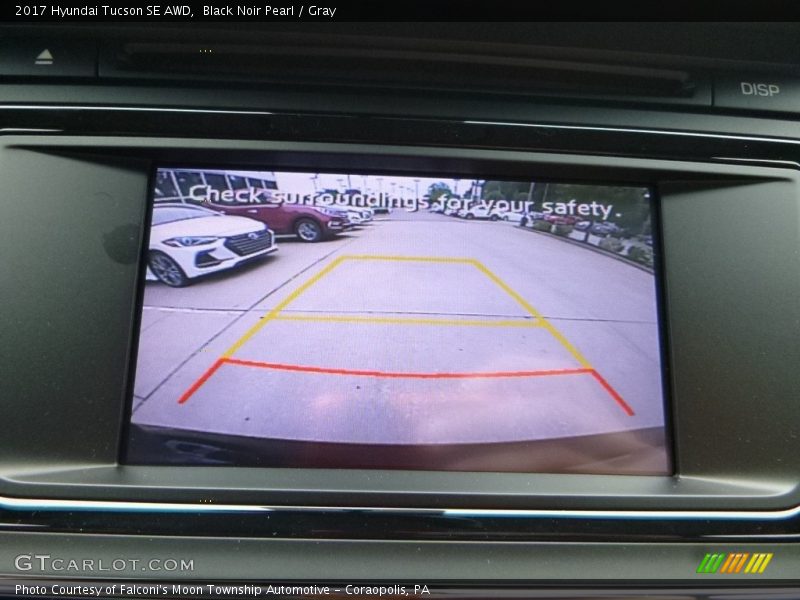 Black Noir Pearl / Gray 2017 Hyundai Tucson SE AWD