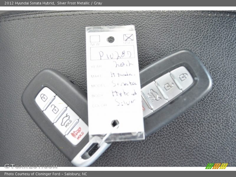 Silver Frost Metallic / Gray 2012 Hyundai Sonata Hybrid