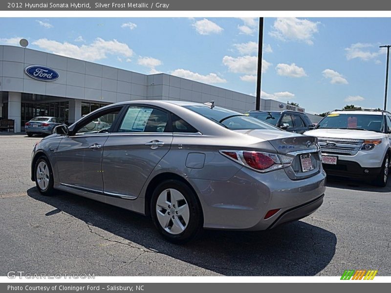 Silver Frost Metallic / Gray 2012 Hyundai Sonata Hybrid