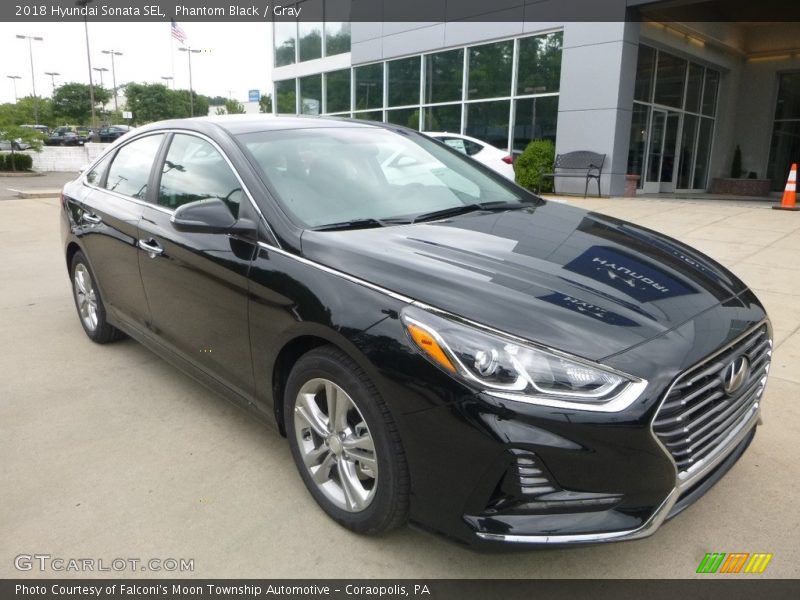 Phantom Black / Gray 2018 Hyundai Sonata SEL