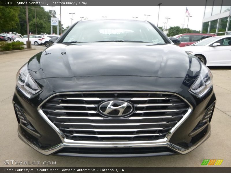 Phantom Black / Gray 2018 Hyundai Sonata SEL