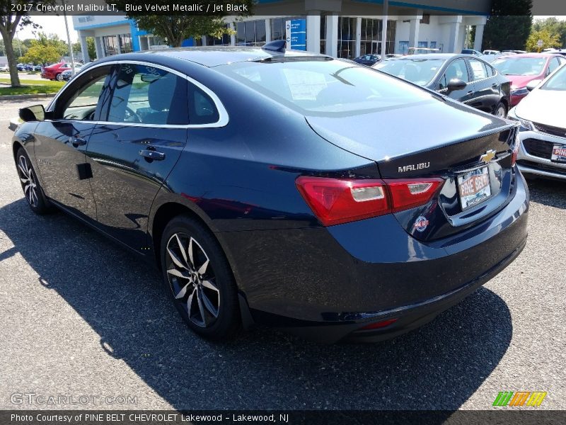 Blue Velvet Metallic / Jet Black 2017 Chevrolet Malibu LT
