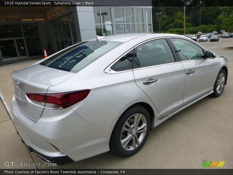 Symphony Silver / Black 2018 Hyundai Sonata Sport