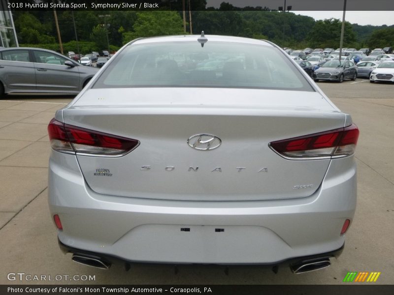 Symphony Silver / Black 2018 Hyundai Sonata Sport