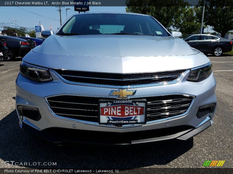 Arctic Blue Metallic / Jet Black 2017 Chevrolet Malibu LT