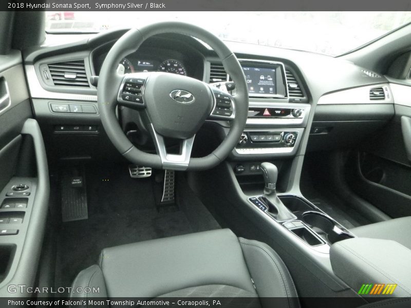 Symphony Silver / Black 2018 Hyundai Sonata Sport