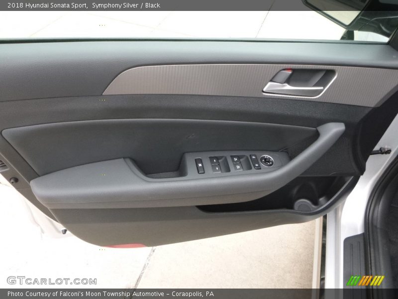 Symphony Silver / Black 2018 Hyundai Sonata Sport
