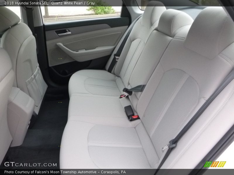Quartz White Pearl / Gray 2018 Hyundai Sonata SEL