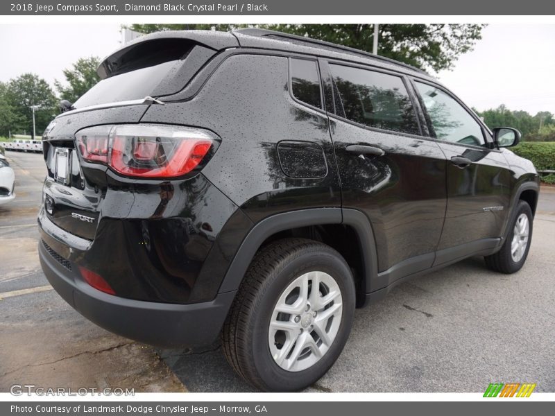 Diamond Black Crystal Pearl / Black 2018 Jeep Compass Sport