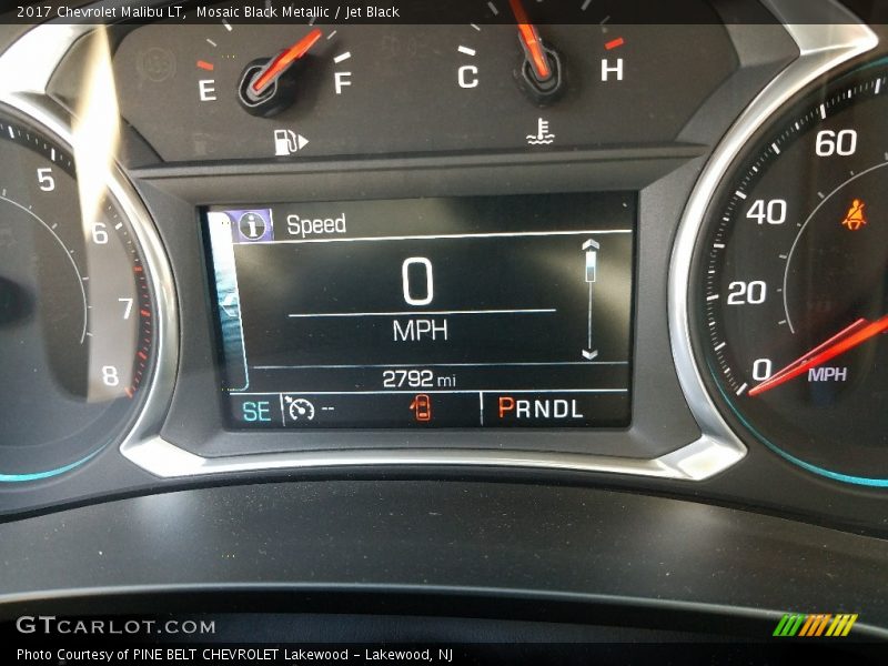 Mosaic Black Metallic / Jet Black 2017 Chevrolet Malibu LT