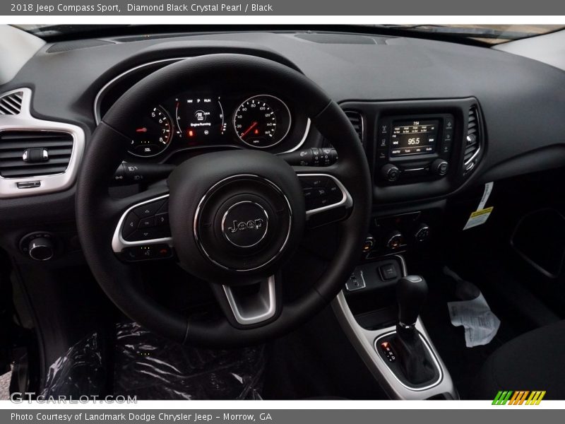 Diamond Black Crystal Pearl / Black 2018 Jeep Compass Sport