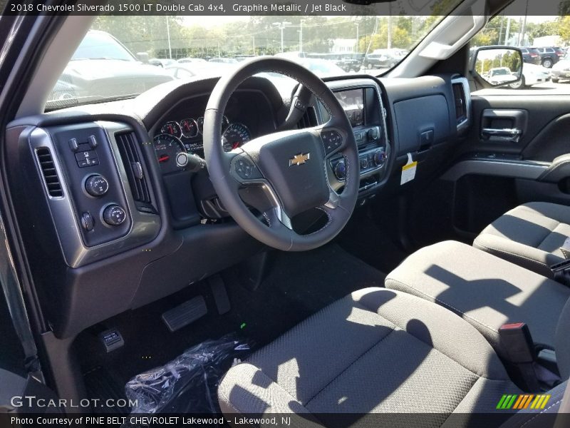 Graphite Metallic / Jet Black 2018 Chevrolet Silverado 1500 LT Double Cab 4x4