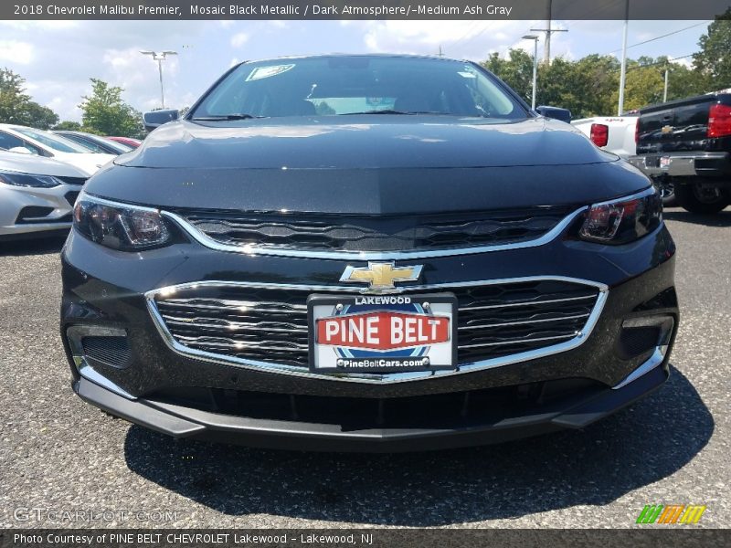 Mosaic Black Metallic / Dark Atmosphere/­Medium Ash Gray 2018 Chevrolet Malibu Premier
