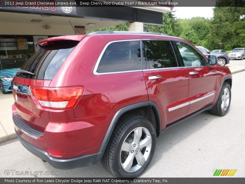 Deep Cherry Red Crystal Pearl / Black/Light Frost Beige 2012 Jeep Grand Cherokee Limited 4x4