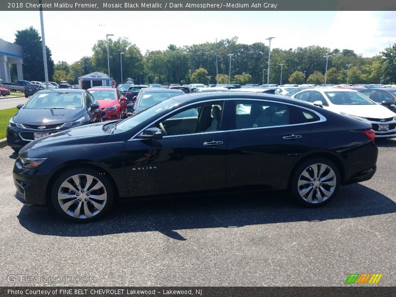 Mosaic Black Metallic / Dark Atmosphere/­Medium Ash Gray 2018 Chevrolet Malibu Premier