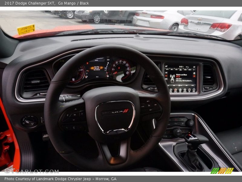 Go Mango / Black 2017 Dodge Challenger SXT