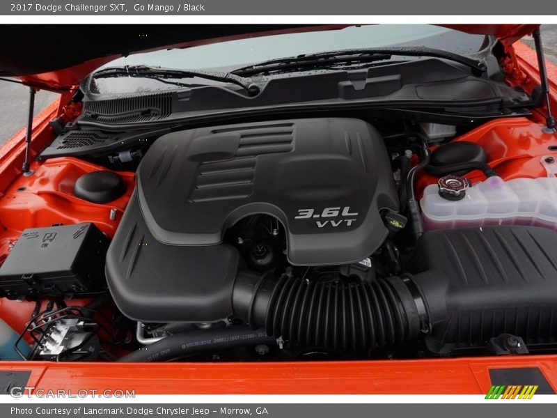 Go Mango / Black 2017 Dodge Challenger SXT
