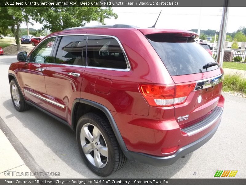 Deep Cherry Red Crystal Pearl / Black/Light Frost Beige 2012 Jeep Grand Cherokee Limited 4x4