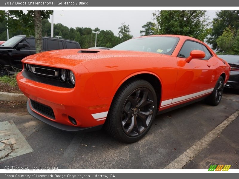 Go Mango / Black 2017 Dodge Challenger SXT