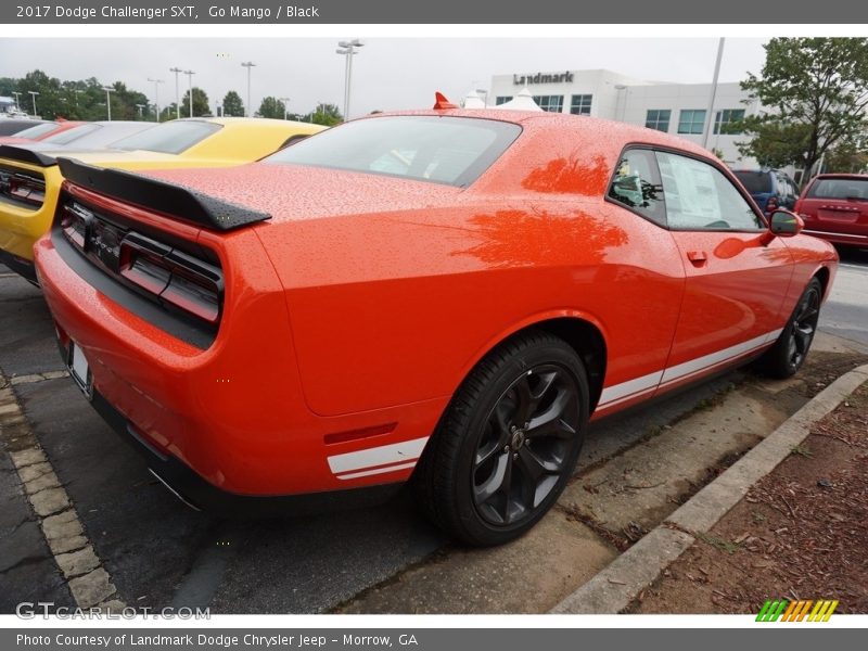 Go Mango / Black 2017 Dodge Challenger SXT