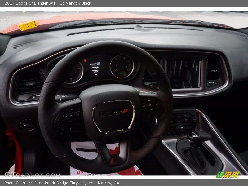 Go Mango / Black 2017 Dodge Challenger SXT