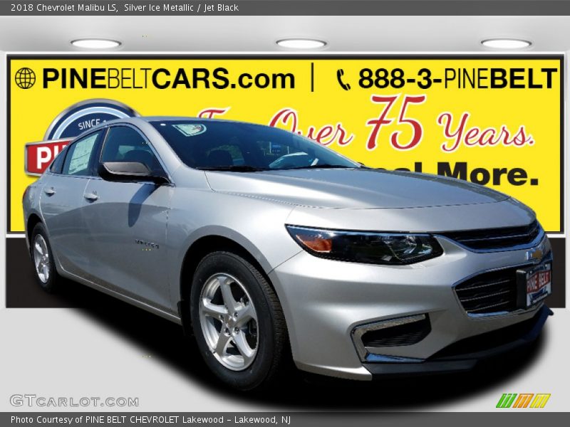 Silver Ice Metallic / Jet Black 2018 Chevrolet Malibu LS