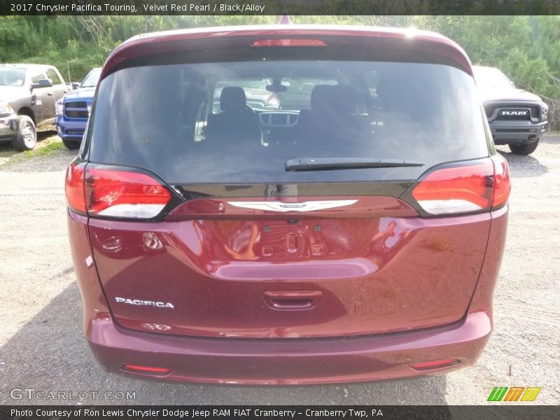Velvet Red Pearl / Black/Alloy 2017 Chrysler Pacifica Touring