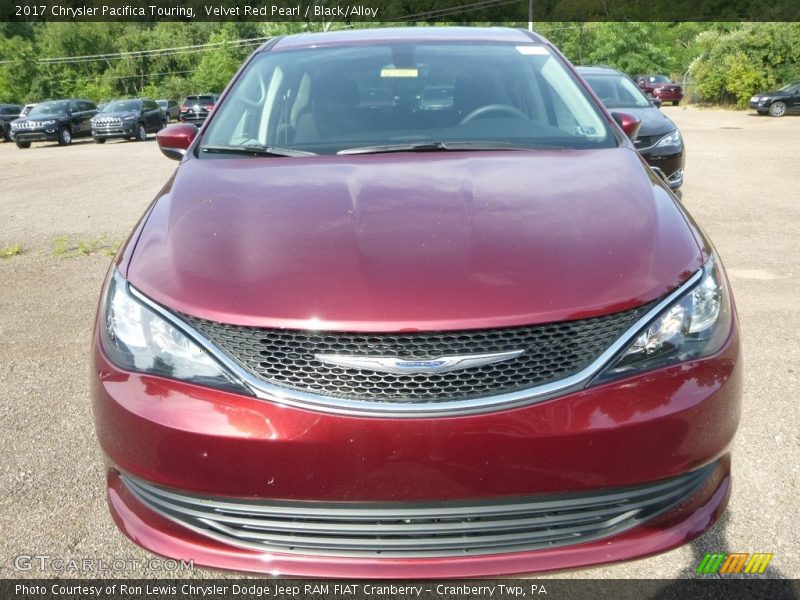Velvet Red Pearl / Black/Alloy 2017 Chrysler Pacifica Touring