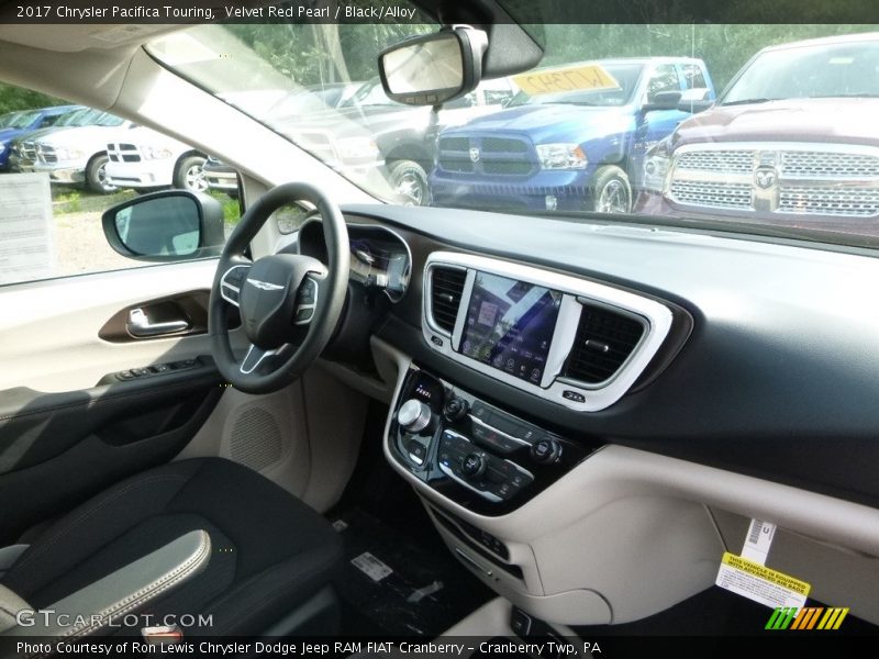 Velvet Red Pearl / Black/Alloy 2017 Chrysler Pacifica Touring