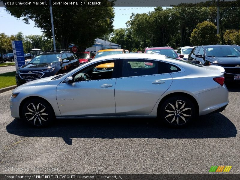 Silver Ice Metallic / Jet Black 2018 Chevrolet Malibu LT