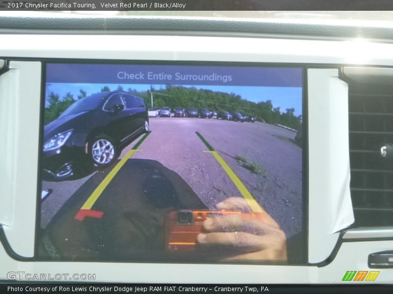 Velvet Red Pearl / Black/Alloy 2017 Chrysler Pacifica Touring