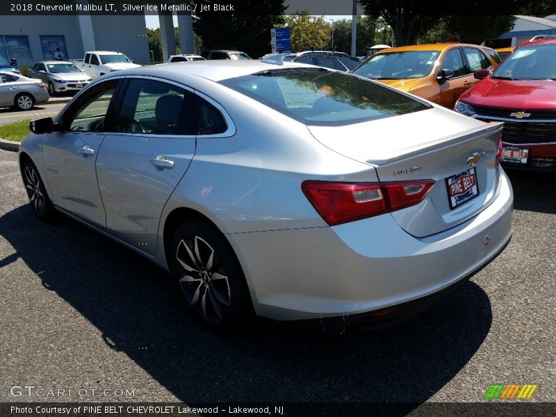 Silver Ice Metallic / Jet Black 2018 Chevrolet Malibu LT